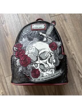 Loungefly Dark Romance Books A Million Exclusive Skull Mini Backpack Reader NWT